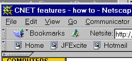 Netscape 4 Toolbars can be easily hidden.